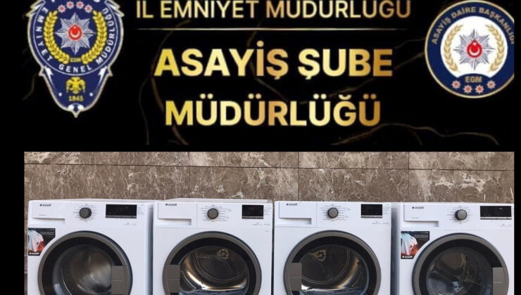 Konteyner Kentte Çamaşır Makinesi Hırsızları Yakalandı