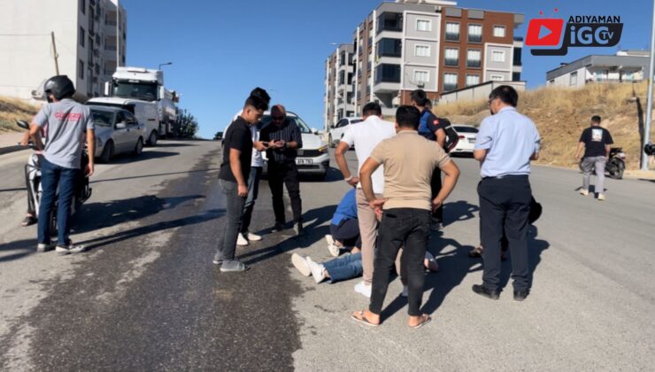 Adıyaman’da Islak Zeminde Motosiklet Kazası: Yaralı Bayan Hastaneye Kaldırıldı