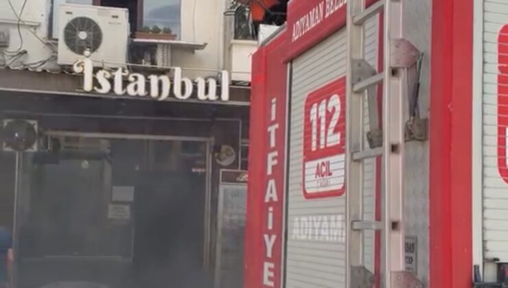 Adıyaman’da iş yerinde elektrik kontağından yangın